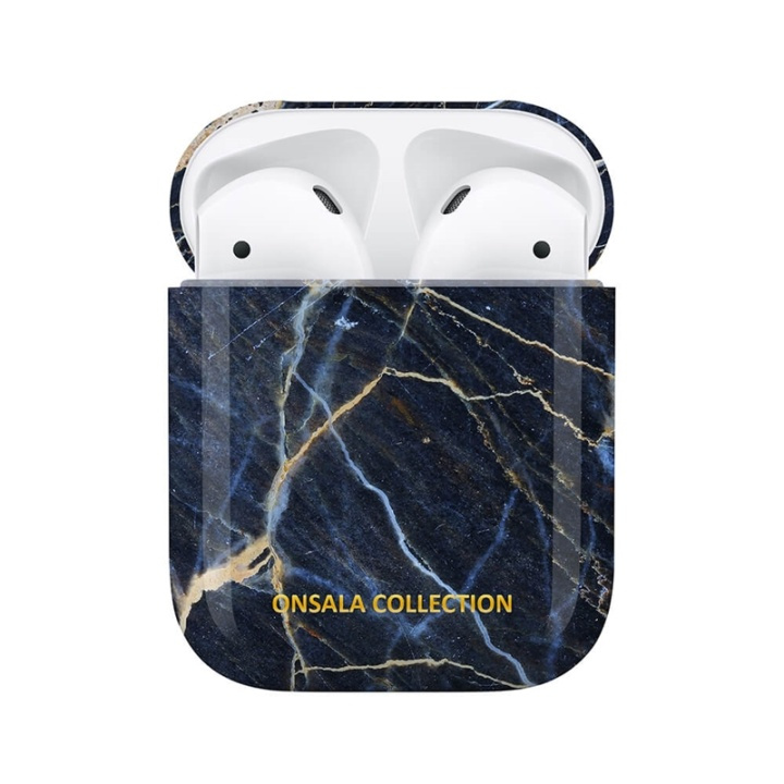 ONSALA COLLECTION Airpods case Black Galaxy Marble in de groep HOME ELECTRONICS / Audio & Beeld / Koptelefoon & Accessoires / Accessoires bij TP E-commerce Nordic AB (38-91036)