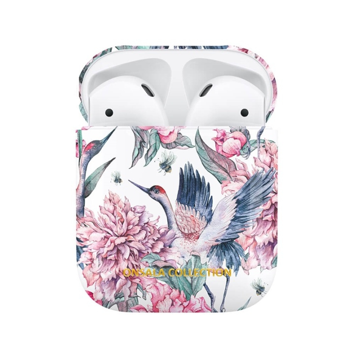 ONSALA COLLECTION Airpods case Pink Crane in de groep HOME ELECTRONICS / Audio & Beeld / Koptelefoon & Accessoires / Accessoires bij TP E-commerce Nordic AB (38-91037)