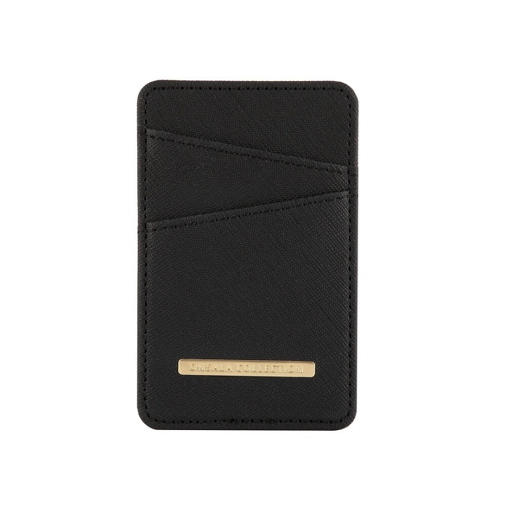 ONSALA COLLECTION Cardholder Black Saffiano Universal 2 Cardpockets in de groep SMARTPHONE & TABLETS / Overige accessoires / Overige bij TP E-commerce Nordic AB (38-91046)
