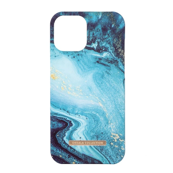 ONSALA COLLECTION Mobile Cover Soft Blue Sea Marble iPhone 12 / 12 Pro in de groep SMARTPHONE & TABLETS / Mobielbescherming / Apple / Hobbykleuren / Tanden bleken thuis bij TP E-commerce Nordic AB (38-91049)