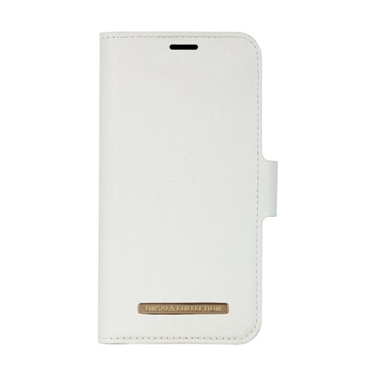 ONSALA COLLECTION Mobile Wallet Saffiano White iPhone 12 Mini in de groep SMARTPHONE & TABLETS / Mobielbescherming / Apple / iPhone 12 Mini / Wallet Case bij TP E-commerce Nordic AB (38-91072)