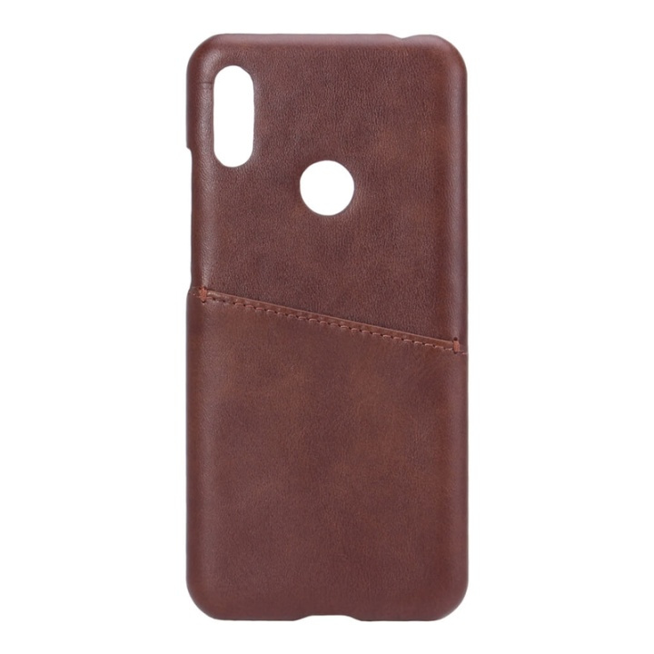 ONSALA Mobile Cover Brown with Cardpocket Huawei Y6 in de groep SMARTPHONE & TABLETS / Mobielbescherming / Huawei bij TP E-commerce Nordic AB (38-91081)