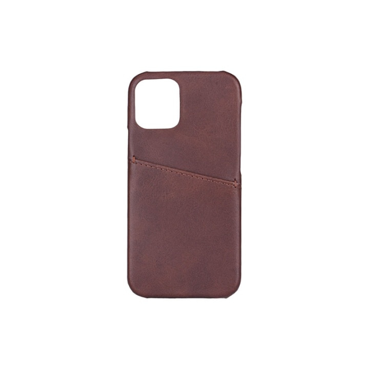 ONSALA Mobile Cover Brown with Cardpocket iPhone 12 Mini in de groep SMARTPHONE & TABLETS / Mobielbescherming / Apple / iPhone 12 Mini / Hoesjes bij TP E-commerce Nordic AB (38-91082)