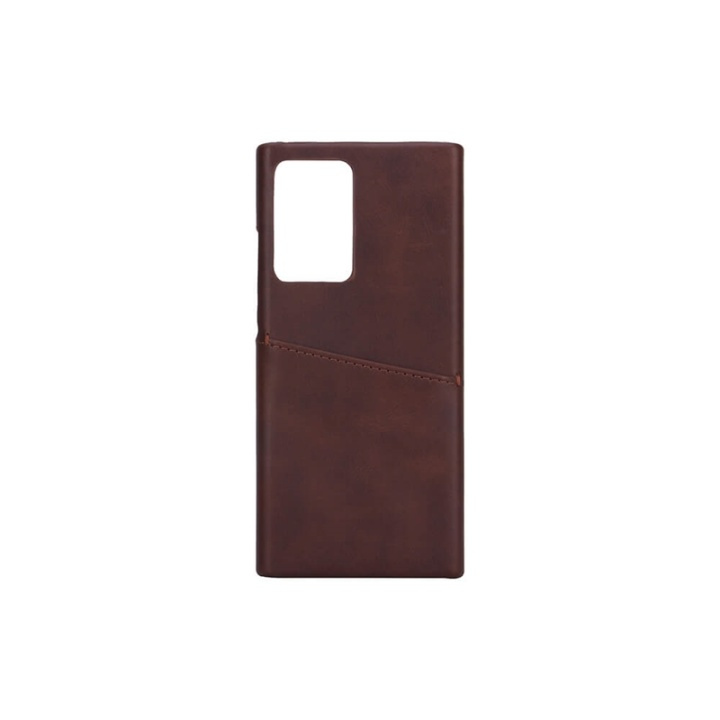 ONSALA Mobile Cover Brown with Cardpocket Samsung Note 20 5G Ultra in de groep SMARTPHONE & TABLETS / Mobielbescherming / Samsung bij TP E-commerce Nordic AB (38-91091)