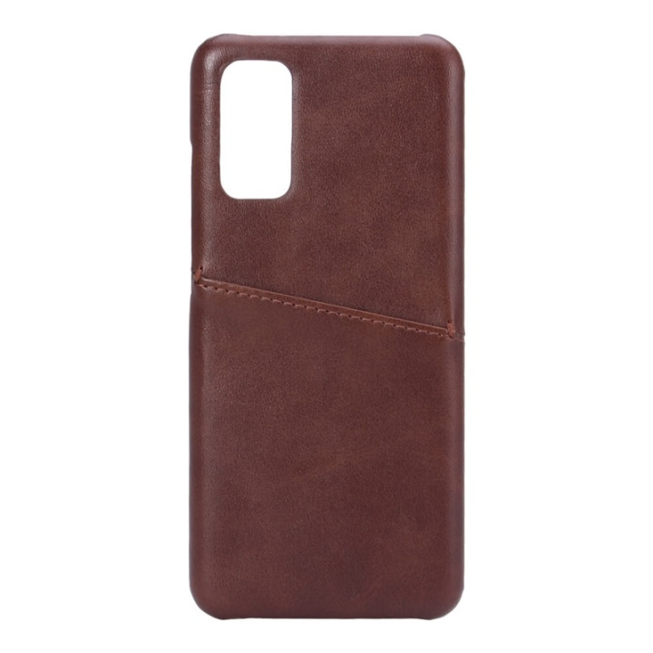 ONSALA Mobile Cover Brown with Cardpocket Samsung Galaxy S20 in de groep SMARTPHONE & TABLETS / Mobielbescherming / Samsung bij TP E-commerce Nordic AB (38-91094)