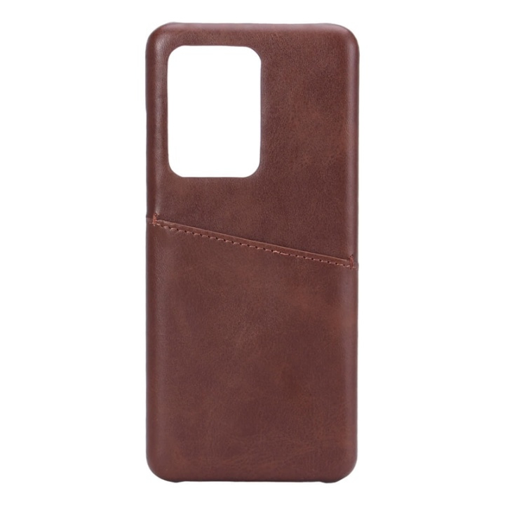 ONSALA Mobile Cover Brown with Cardpocket Samsung Galaxy S20 Ultra in de groep SMARTPHONE & TABLETS / Mobielbescherming / Samsung bij TP E-commerce Nordic AB (38-91096)