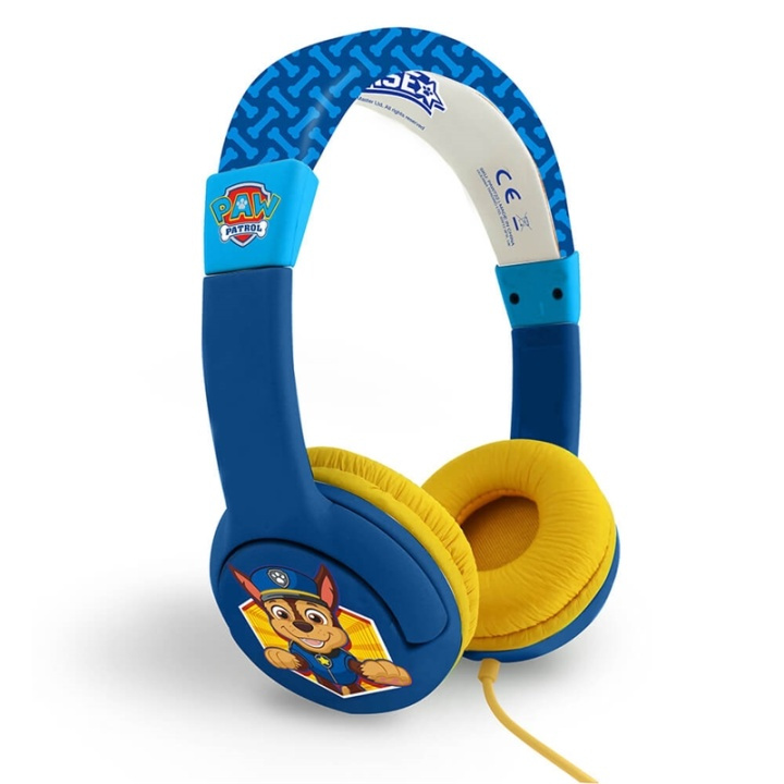 PAW PATROL Headphone Junior On-Ear 85dB Chase in de groep HOME ELECTRONICS / Audio & Beeld / Koptelefoon & Accessoires / Koptelefoon bij TP E-commerce Nordic AB (38-91134)