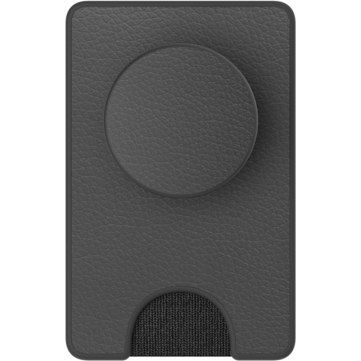 POPSOCKETS Wallet Pebbled Vegan Leather Black Removable Grip and PopWallet+ in de groep SMARTPHONE & TABLETS / Overige accessoires / Popsockets bij TP E-commerce Nordic AB (38-91261)