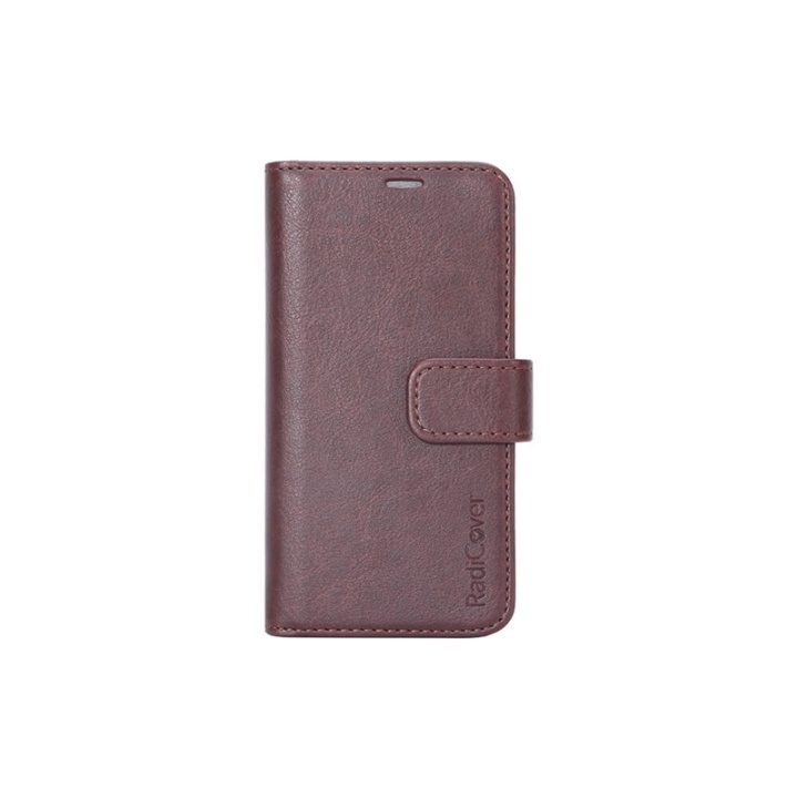 RADICOVER Radiation protected Mobilewallet PU iPhone 5/5S/SE Flipcover Brown in de groep SMARTPHONE & TABLETS / Mobielbescherming / Apple / iPhone 5/5S/SE / Wallet Case bij TP E-commerce Nordic AB (38-91296)