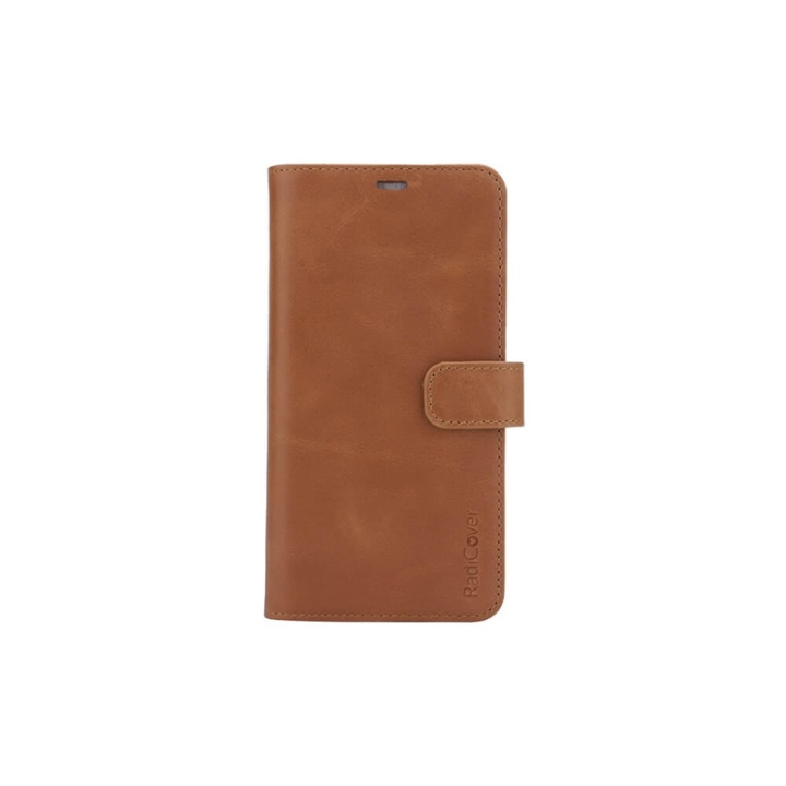RADICOVER Radiation protected Mobilewallet Leather iPhone 11 PRO MAX 2in1 Magnetcover Brown in de groep SMARTPHONE & TABLETS / Mobielbescherming / Apple / iPhone 11 Pro Max / Wallet Case bij TP E-commerce Nordic AB (38-91312)