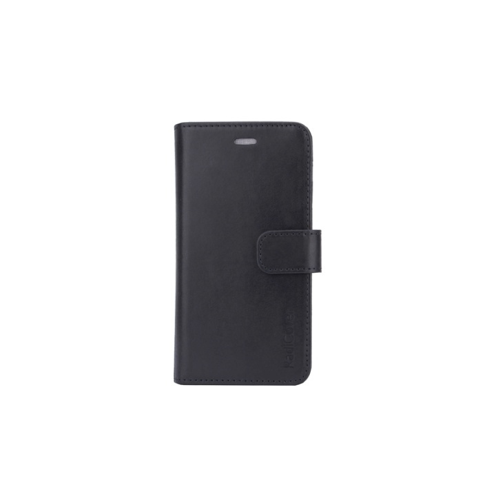 RADICOVER Radiation protected Mobilewallet Leather iPhone 6/7/8/SE2020 2in1 Magnetcover Black in de groep SMARTPHONE & TABLETS / Mobielbescherming / Apple / iPhone 6/6S / Wallet Case bij TP E-commerce Nordic AB (38-91321)