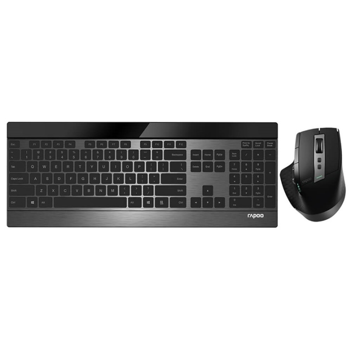 RAPOO Keyboard/Mice Set 9900M Multi-Mode Wireless Black in de groep COMPUTERS & RANDAPPARATUUR / Muizen en toetsenborden / Toetsenborden / Pakket bij TP E-commerce Nordic AB (38-91374)