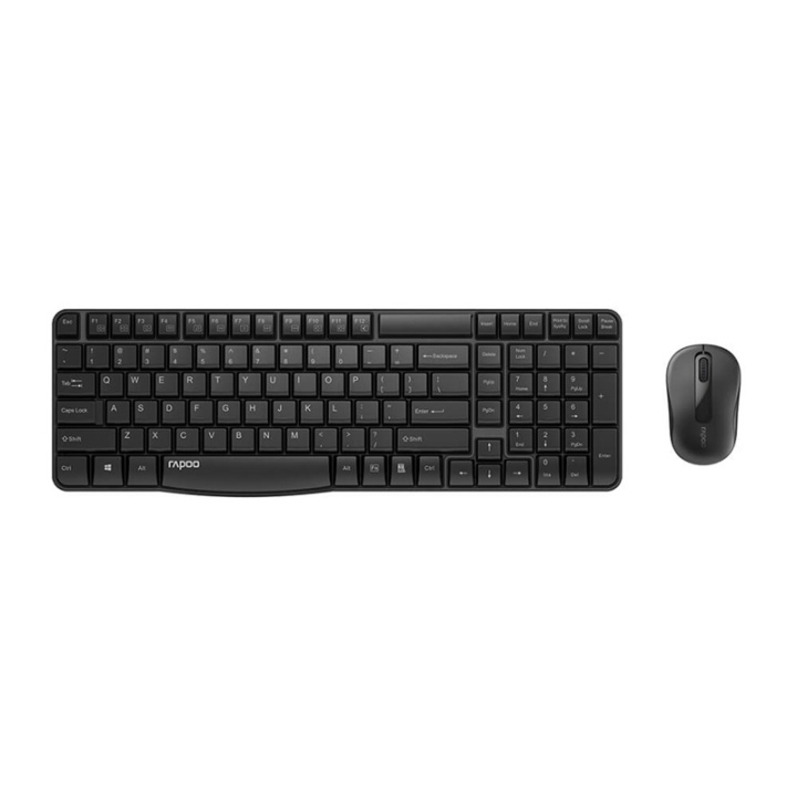 RAPOO Keyboard/Mice Set X1800S Wireless Black in de groep COMPUTERS & RANDAPPARATUUR / Muizen en toetsenborden / Toetsenborden / Pakket bij TP E-commerce Nordic AB (38-91375)