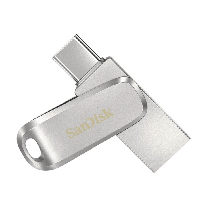 SANDISK USB Dual Drive Luxe 128GB 150MB/s USB-C & USB 3.1 in de groep HOME ELECTRONICS / Opslagmedia / USB-geheugen / USB 3.1 bij TP E-commerce Nordic AB (38-91426)