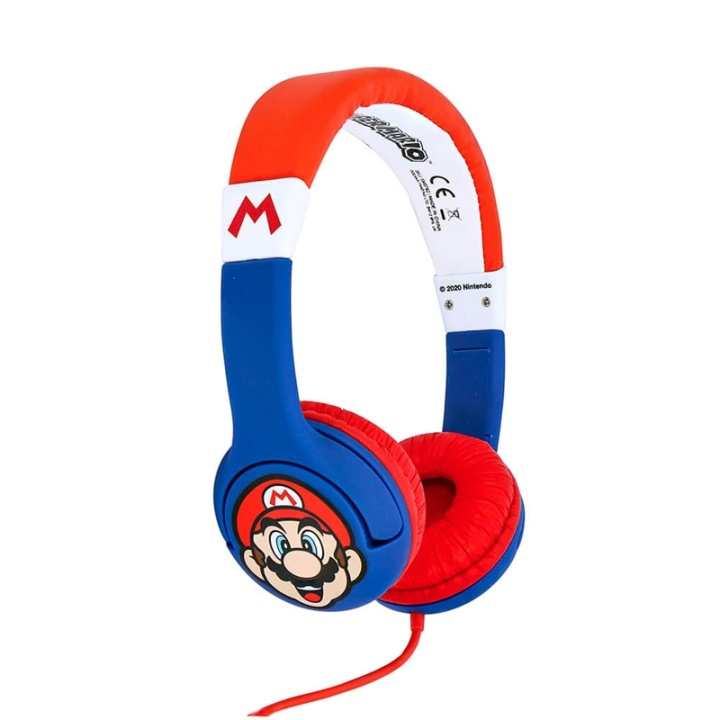 SUPER MARIO Headphones Junior On-Ear 85dB Mario in de groep HOME ELECTRONICS / Audio & Beeld / Koptelefoon & Accessoires / Koptelefoon bij TP E-commerce Nordic AB (38-91496)