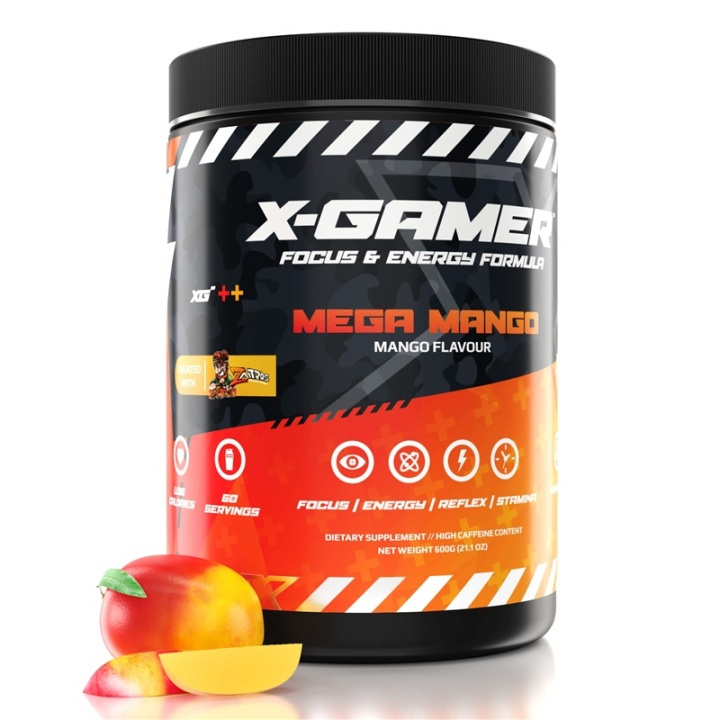 X-GAMER X-Tubz Mega Mango 600g in de groep COMPUTERS & RANDAPPARATUUR / GAMING / Energiedrankjes voor gamers bij TP E-commerce Nordic AB (38-91534)