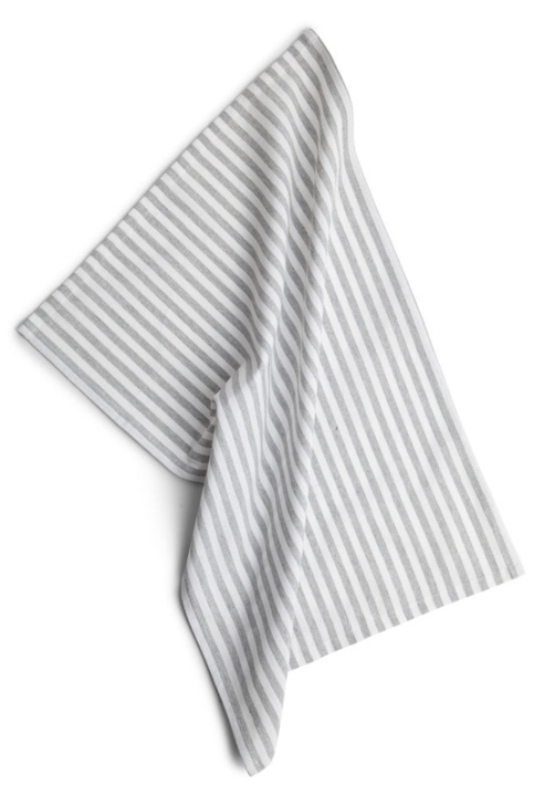 Kosta Linnewäfveri, Återvunnen kökshandduk (40x60cm), Randig, Grå in de groep HUISHOUDEN & TUIN / Keukengerei / Keukentextiel bij TP E-commerce Nordic AB (38-91588-GR)