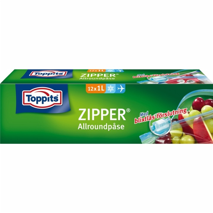 Toppits ZIPPER 1L 12st DFP in de groep HUISHOUDEN & TUIN / Keukengerei / Overige keukengereedschap bij TP E-commerce Nordic AB (38-91650)