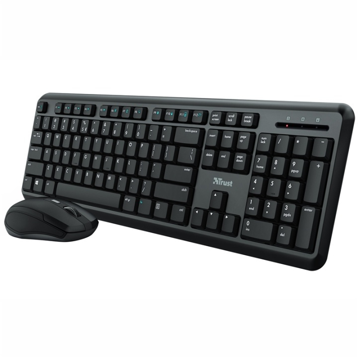 Trust Ody Trådlöst tangentbord och m in de groep COMPUTERS & RANDAPPARATUUR / Muizen en toetsenborden / Toetsenborden / Draadloos bij TP E-commerce Nordic AB (38-91672)