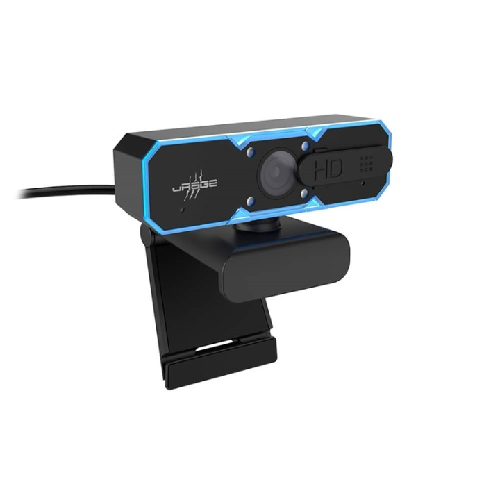 URAGE Webbkamera REC 600 HD Streaming Svart in de groep COMPUTERS & RANDAPPARATUUR / Computeraccessoires / Webcamera\'s bij TP E-commerce Nordic AB (38-91830)