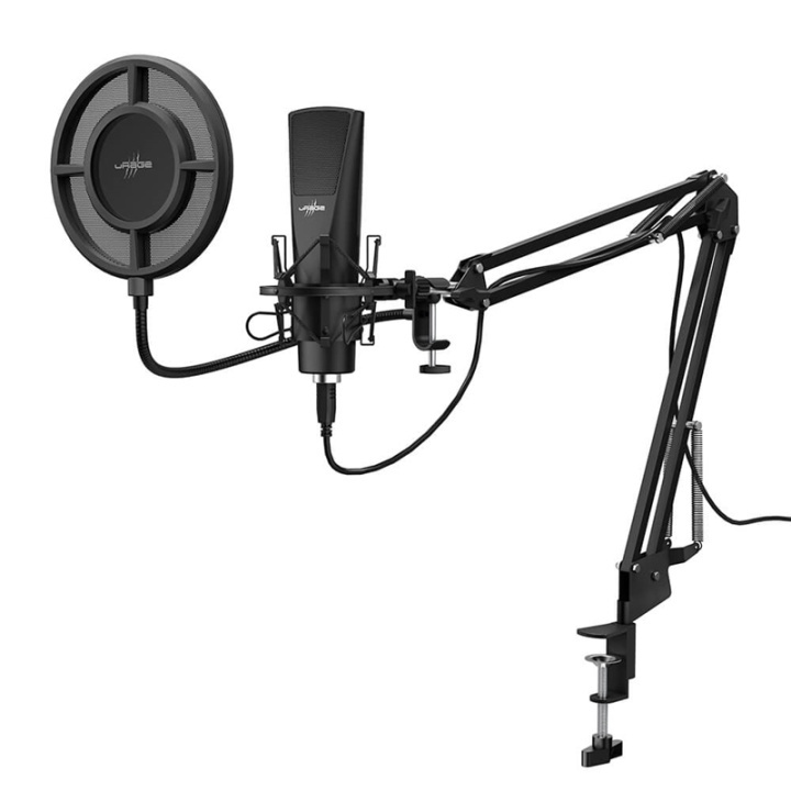 URAGE Microphone Stream 800 HD Studio Streaming Black in de groep COMPUTERS & RANDAPPARATUUR / Computeraccessoires / Microfoons bij TP E-commerce Nordic AB (38-91836)