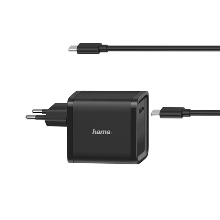 HAMA Power Supply USB-C 100-240V 5-20V/45W in de groep COMPUTERS & RANDAPPARATUUR / Computerkabels / Elektrische kabels bij TP E-commerce Nordic AB (38-91861)