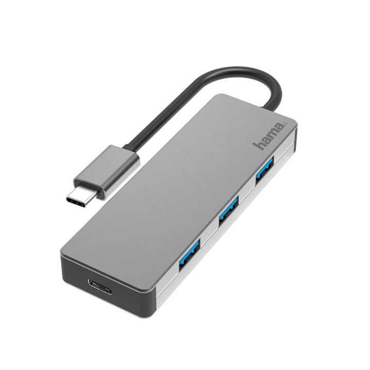 HAMA Hub USB-C 4x Ports 10 Gbit/s in de groep COMPUTERS & RANDAPPARATUUR / Computeraccessoires / USB-hubs bij TP E-commerce Nordic AB (38-91871)