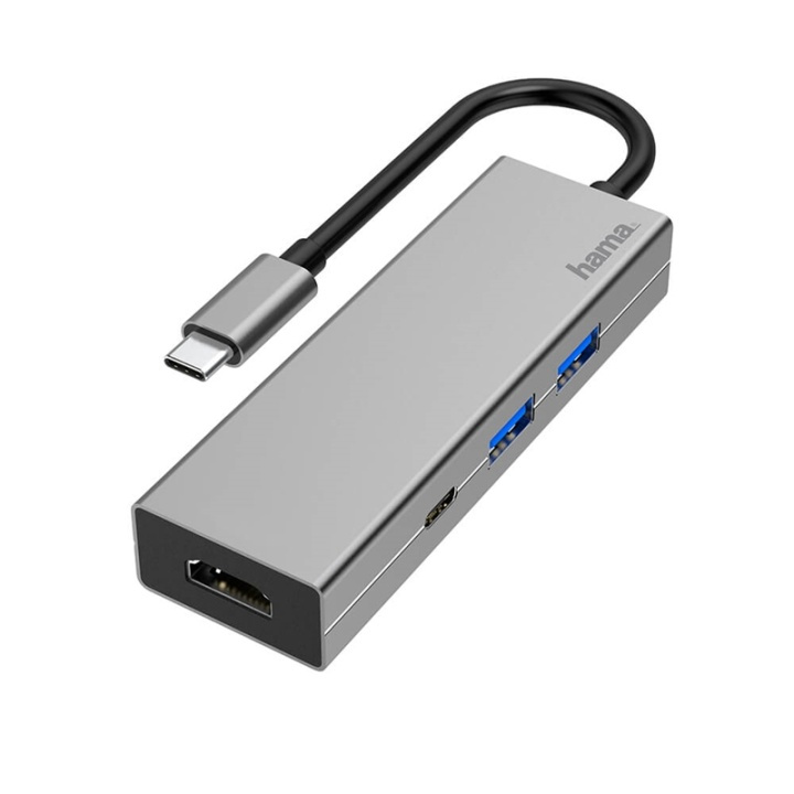 HAMA Adapter USB-C Multi 4x Ports HDMI in de groep COMPUTERS & RANDAPPARATUUR / Computeraccessoires / USB-hubs bij TP E-commerce Nordic AB (38-91873)