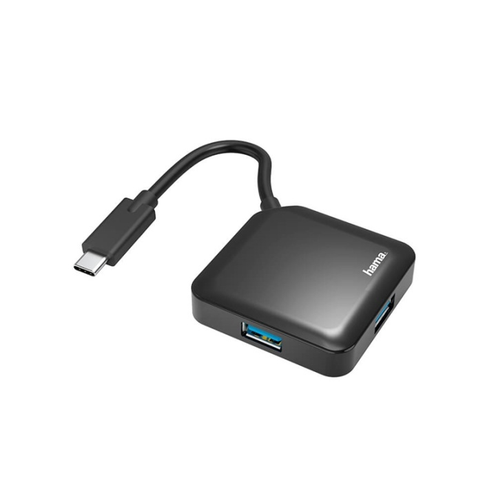 HAMA Hub USB-C 4x Ports 5 Gbit/s in de groep COMPUTERS & RANDAPPARATUUR / Computeraccessoires / USB-hubs bij TP E-commerce Nordic AB (38-91877)