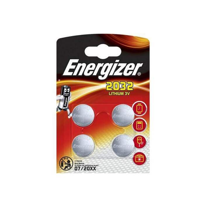 ENERGIZER Battery CR2032 Lithium 4-p in de groep HOME ELECTRONICS / Batterijen & Opladers / Batterijen / Knoopcel bij TP E-commerce Nordic AB (38-92064)