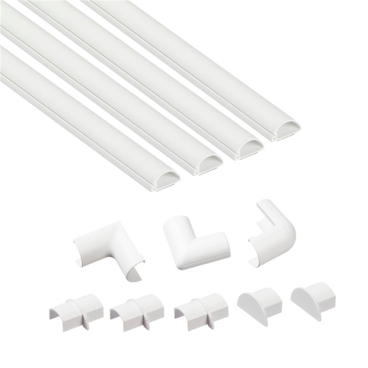 D-LINE Trunking Kit 20x10mm 1.0m 4x Kabelkanal/Tillbehör in de groep HOME ELECTRONICS / Kabels & Adapters / Kabelbeheer bij TP E-commerce Nordic AB (38-92065)