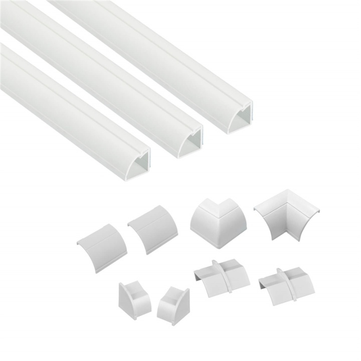 D-LINE Trunking Kit 22x22mm 1.0m 3x Kabelkanal/Tillbehör in de groep HOME ELECTRONICS / Kabels & Adapters / Kabelbeheer bij TP E-commerce Nordic AB (38-92066)