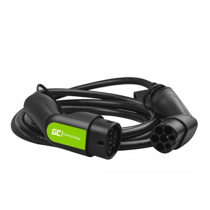 GREENCELL EV Cable EV07 Typ2 5m 22kW 32A 3-Phase Black in de groep AUTO / Laadkabels & Oplaadboxen voor Elektrische auto bij TP E-commerce Nordic AB (38-92191)