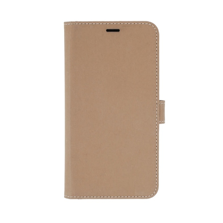 ONSALA ECO Mobile Wallet Sand iPhone 12 Mini in de groep SMARTPHONE & TABLETS / Mobielbescherming / Apple / iPhone 12 Mini / Wallet Case bij TP E-commerce Nordic AB (38-92251)