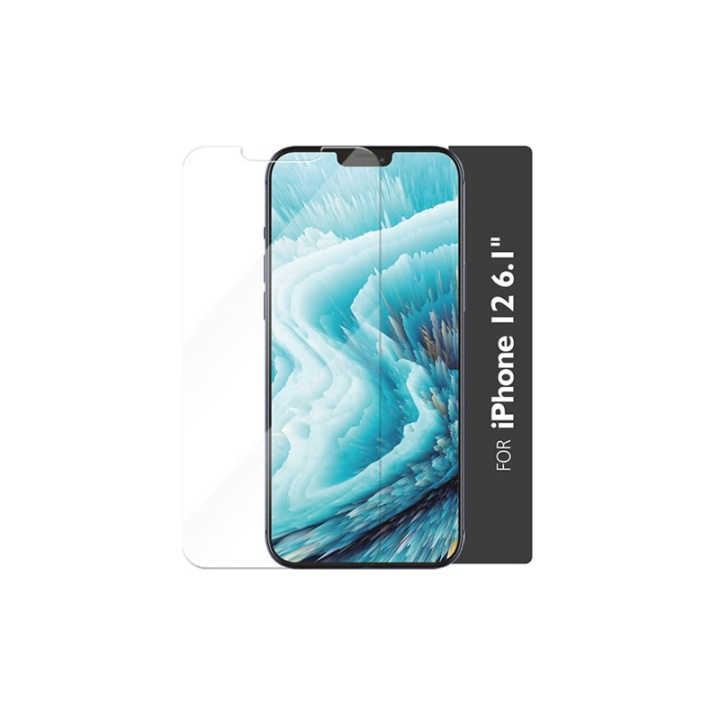 GEAR Härdat Glas 2,5D Full Cover Clear Iphone 12 / 12 Pro Incl. Monteringsram in de groep SMARTPHONE & TABLETS / Mobielbescherming / Apple / Hobbykleuren / Screen Protectors bij TP E-commerce Nordic AB (38-92417)