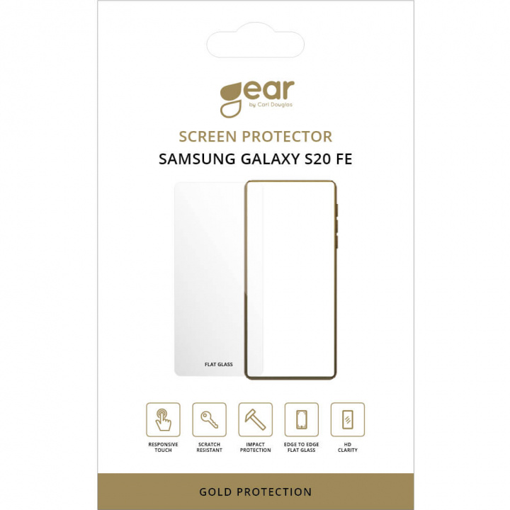 GEAR Härdat Glas 2,5D Full Cover Black Samsung Galaxy S20 FE in de groep SMARTPHONE & TABLETS / Mobielbescherming / Samsung bij TP E-commerce Nordic AB (38-92422)