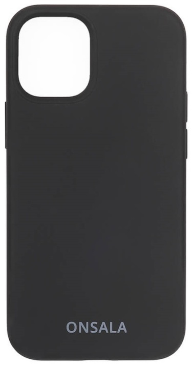 ONSALA Mobile Cover Silicone Black iPhone 12 Mini in de groep SMARTPHONE & TABLETS / Mobielbescherming / Apple / iPhone 12 Mini / Hoesjes bij TP E-commerce Nordic AB (38-92442)