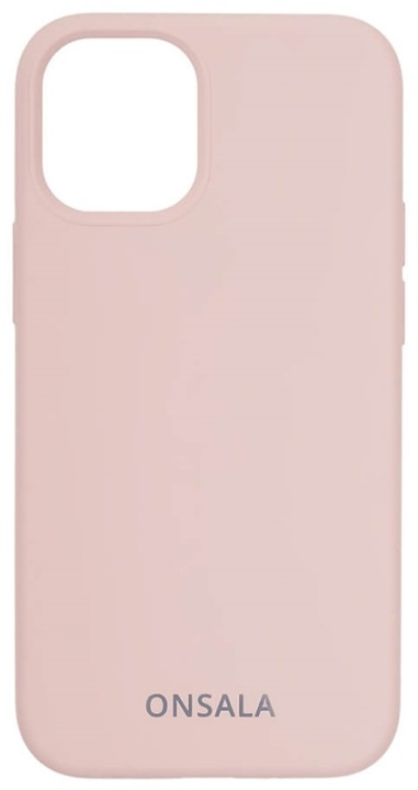 ONSALA Mobile Cover Silicone Sand Pink iPhone 12 Mini in de groep SMARTPHONE & TABLETS / Mobielbescherming / Apple / iPhone 12 Mini / Hoesjes bij TP E-commerce Nordic AB (38-92444)