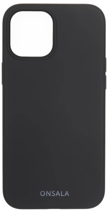 ONSALA Mobile Cover Silicone Black iPhone 12 / 12 Pro in de groep SMARTPHONE & TABLETS / Mobielbescherming / Apple / Hobbykleuren / Tanden bleken thuis bij TP E-commerce Nordic AB (38-92446)