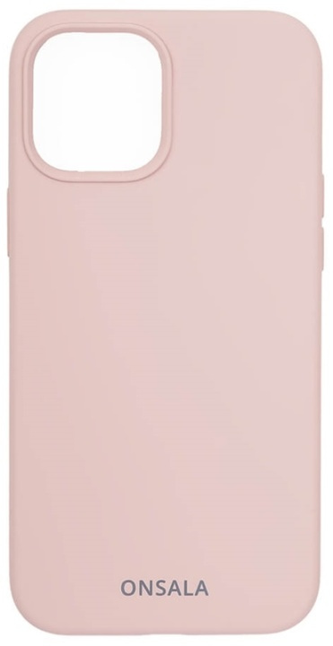 ONSALA Mobile Cover Silicone Sand Pink iPhone 12 / 12 Pro in de groep SMARTPHONE & TABLETS / Mobielbescherming / Apple / Hobbykleuren / Tanden bleken thuis bij TP E-commerce Nordic AB (38-92448)
