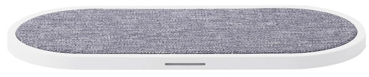 GEAR Wireless Dual QI Charger USB-C Port 2x10W White with Grey Textile in de groep SMARTPHONE & TABLETS / Opladers & Kabels / Draadloze Qi-oplader bij TP E-commerce Nordic AB (38-92458)