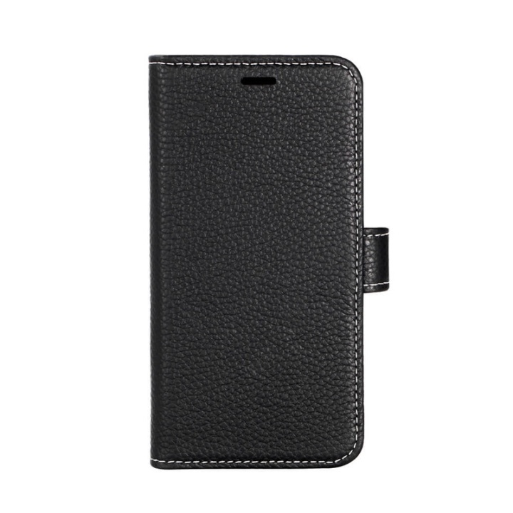 ONSALA COLLECTION Wallet Leather Black iPhone 12 Mini in de groep SMARTPHONE & TABLETS / Mobielbescherming / Apple / iPhone 12 Mini / Wallet Case bij TP E-commerce Nordic AB (38-92462)