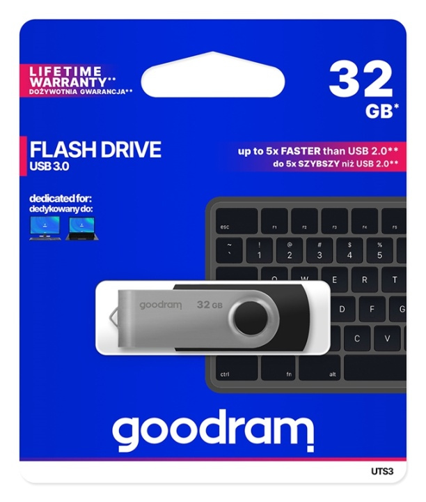 GoodRam TWISTER USB-geheugenstick (32GB | USB3.0) in de groep HOME ELECTRONICS / Opslagmedia / USB-geheugen / USB 3.0 bij TP E-commerce Nordic AB (38-92587)