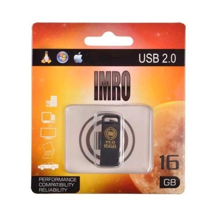 IMRO Pendrive ZWART 16GB in de groep HOME ELECTRONICS / Opslagmedia / USB-geheugen / USB 2.0 bij TP E-commerce Nordic AB (38-92599)