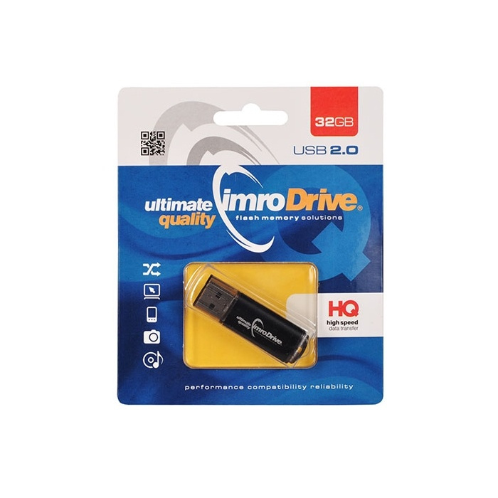 IMRO Pendrive BLACK 32GB in de groep HOME ELECTRONICS / Opslagmedia / USB-geheugen / USB 2.0 bij TP E-commerce Nordic AB (38-92600)