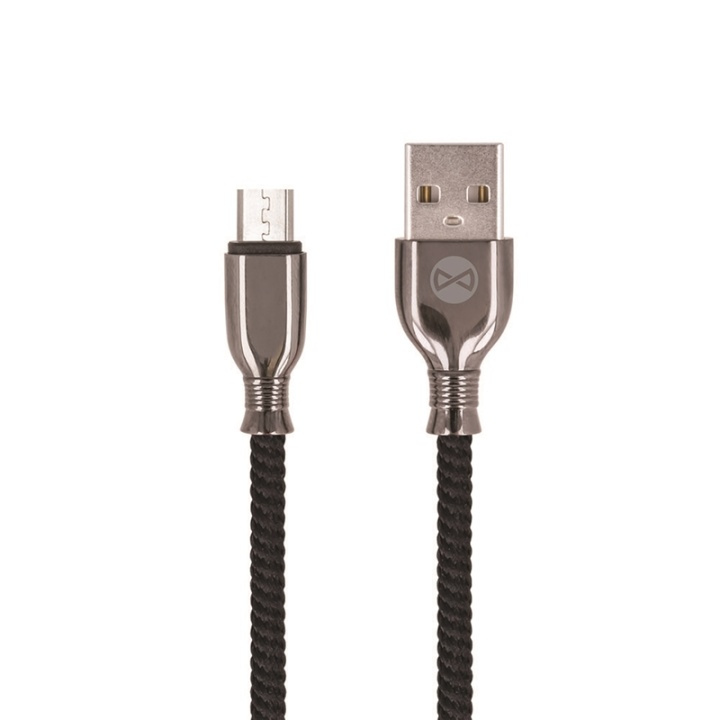Forever Tornado - microUSB-kabel voor snel opladen (3A), 1m, Zwart in de groep SMARTPHONE & TABLETS / Opladers & Kabels / Kabels / Kabels microUSB bij TP E-commerce Nordic AB (38-92675)