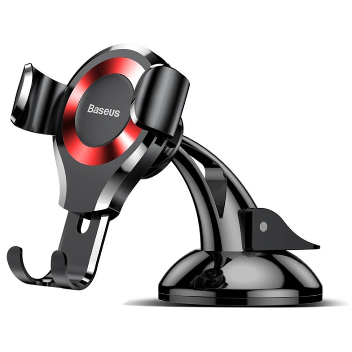 Baseus Osculum Gravity - Dashboardhouder, Rood/Zwart in de groep AUTO / Autohouder / Autohouder Smartphone bij TP E-commerce Nordic AB (38-92684)