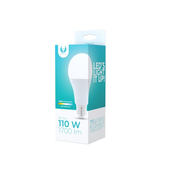 LED-lamp E27, A65, 18W, 230V, 6000K, Koud Wit in de groep HOME ELECTRONICS / Verlichting / LED-lampen bij TP E-commerce Nordic AB (38-92753)