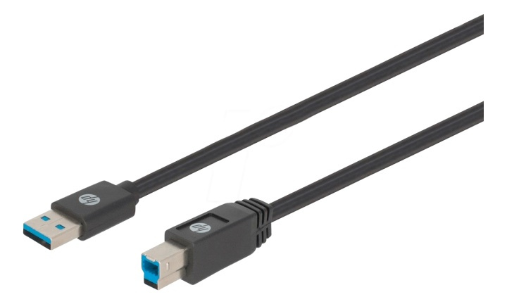 HP USB A to USB B Cable - 1.0m in de groep COMPUTERS & RANDAPPARATUUR / Computerkabels / USB / Mini-USB / Kabels bij TP E-commerce Nordic AB (38-92866)