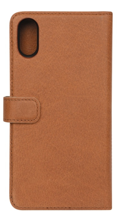 Essentials iPhone X/XS, Läder wallet avtagbar, ljus brun in de groep SMARTPHONE & TABLETS / Mobielbescherming / Apple / iPhone X/XS / Wallet Case bij TP E-commerce Nordic AB (38-92876)